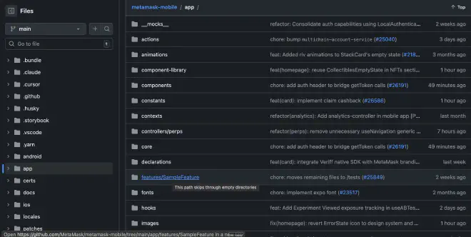 Metamask react native