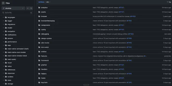 Rainbow wallet react native
